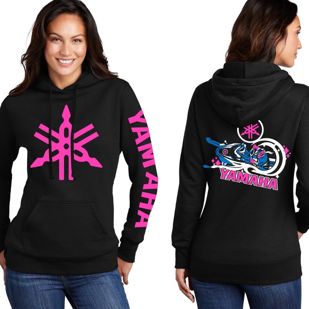Ladies Yamaha Hoodie Sled Snowmobile UTV ATV Ski-doo Arctic Cat Polaris NEON NWT